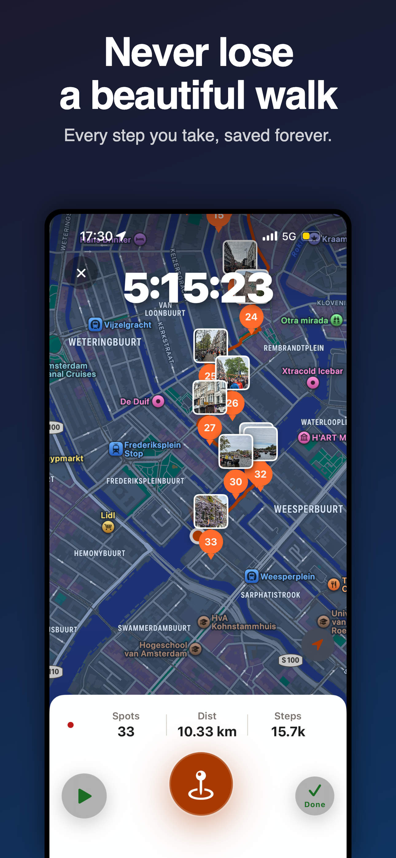 WalkRoute — Record your walks