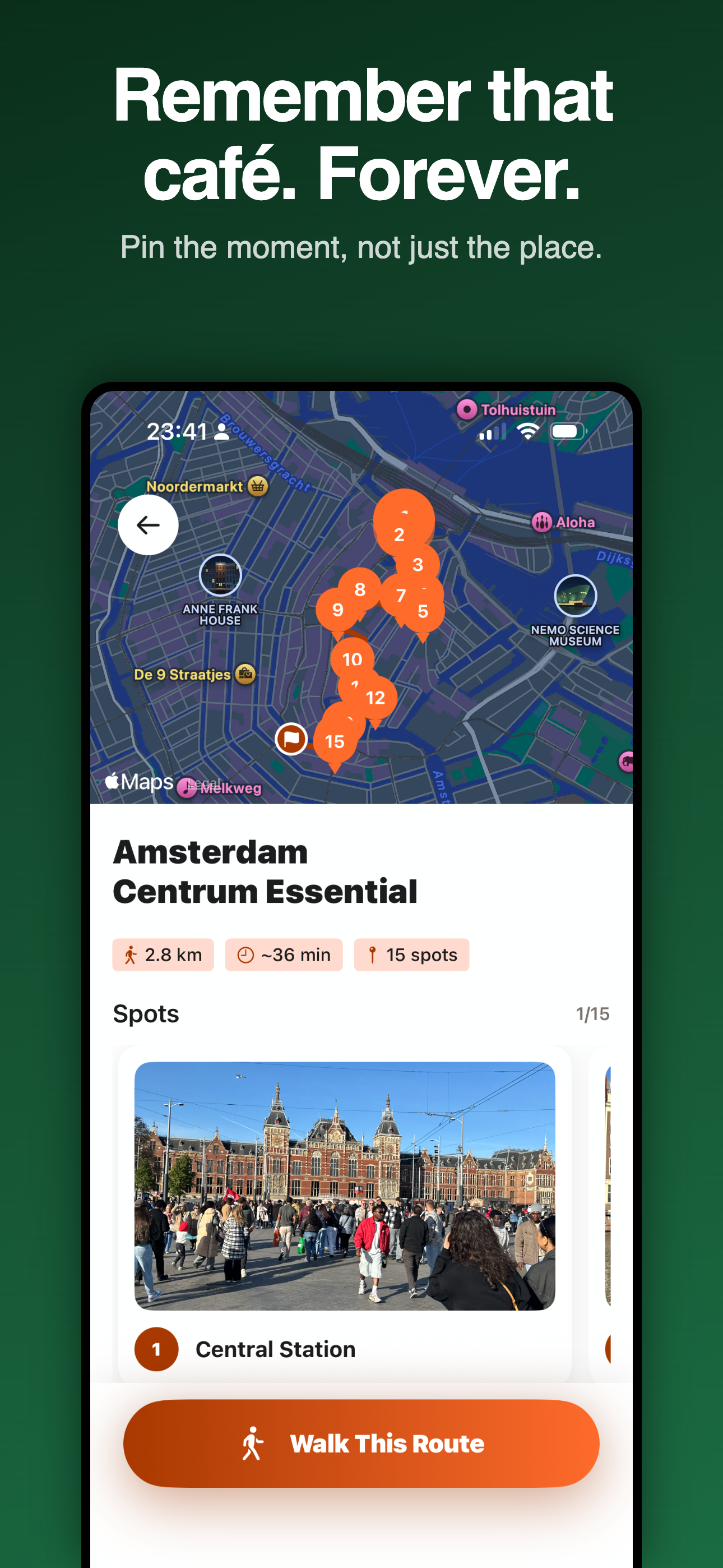 WalkRoute — Share with friends